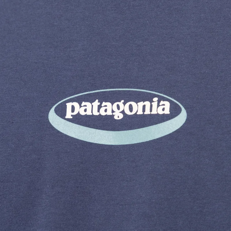 Patagonia 95 Oval Logo T Shirt New Navy Kaleido-6