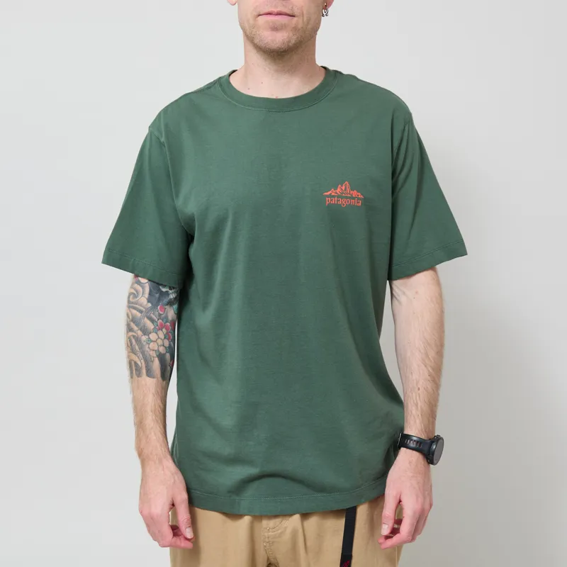 Patagonia Cloud Crag T Shirt Canopy Green-2