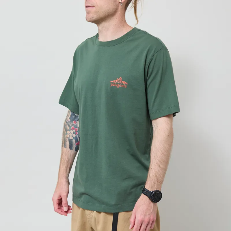 Patagonia Cloud Crag T Shirt Canopy Green-1