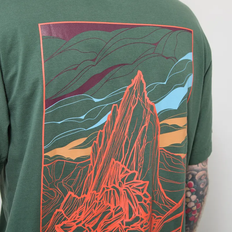 Patagonia Cloud Crag T Shirt Canopy Green-3