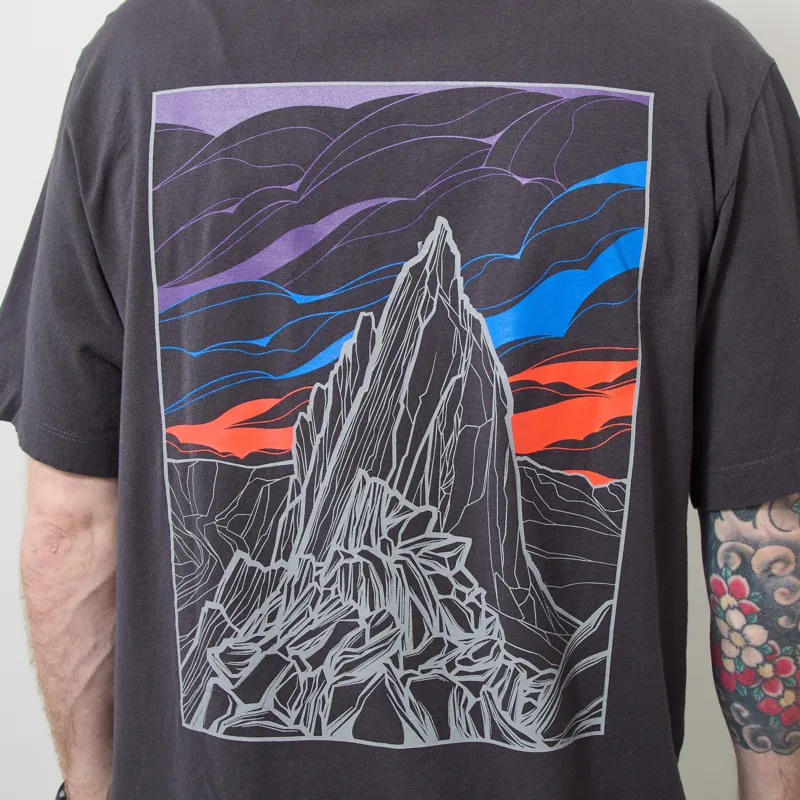 Patagonia Cloud Crag T Shirt Ink Black-3