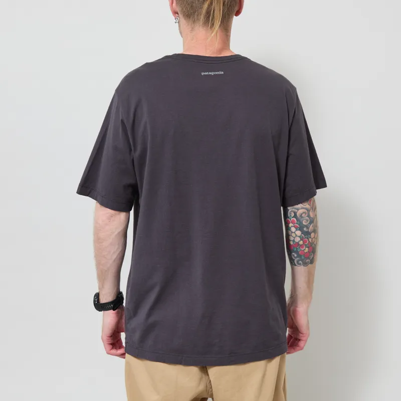 Patagonia Fitz Roy Massif Pocket T Shirt Ink Black-2