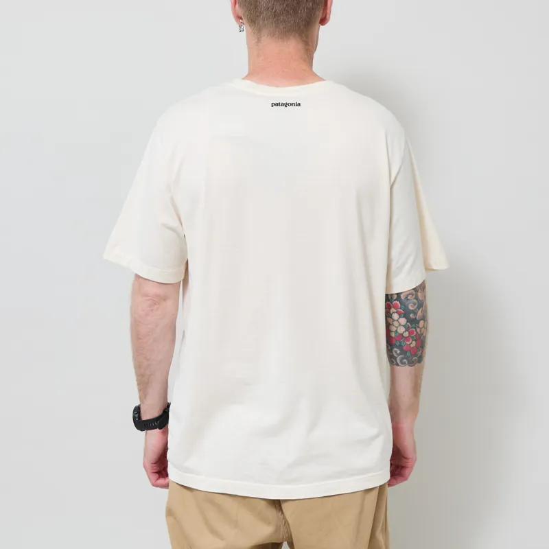 Patagonia Fitz Roy Massif Pocket T Shirt Undyed Natural-2