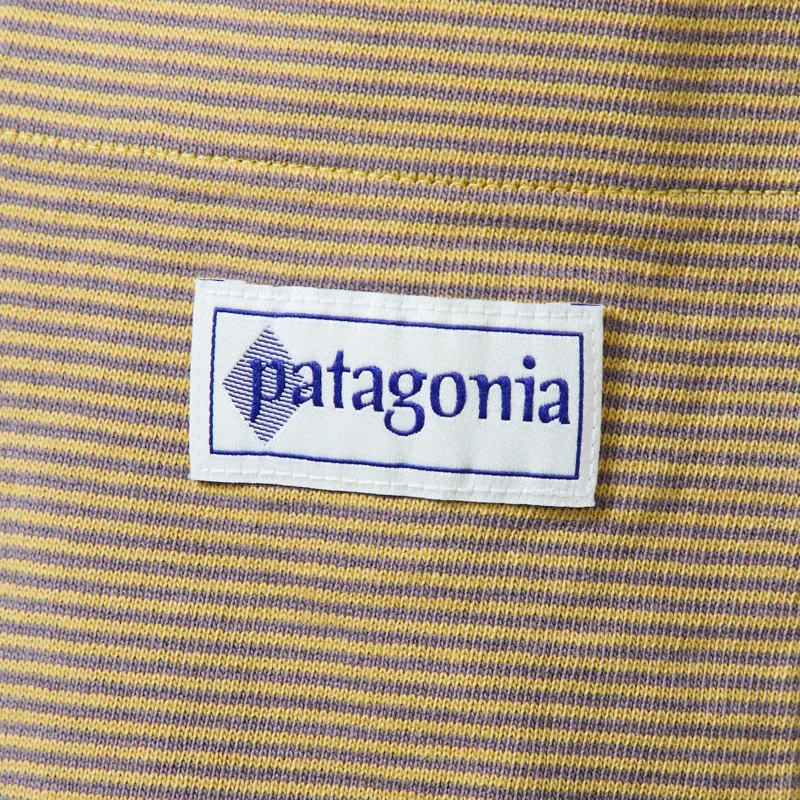 Patagonia Midweight Hut Tripper Label Pocket T Shirt Micro Lynx Tan-5