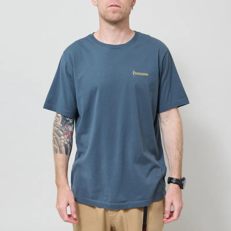 Patagonia Water People Banner T Shirt Summit Blue-2