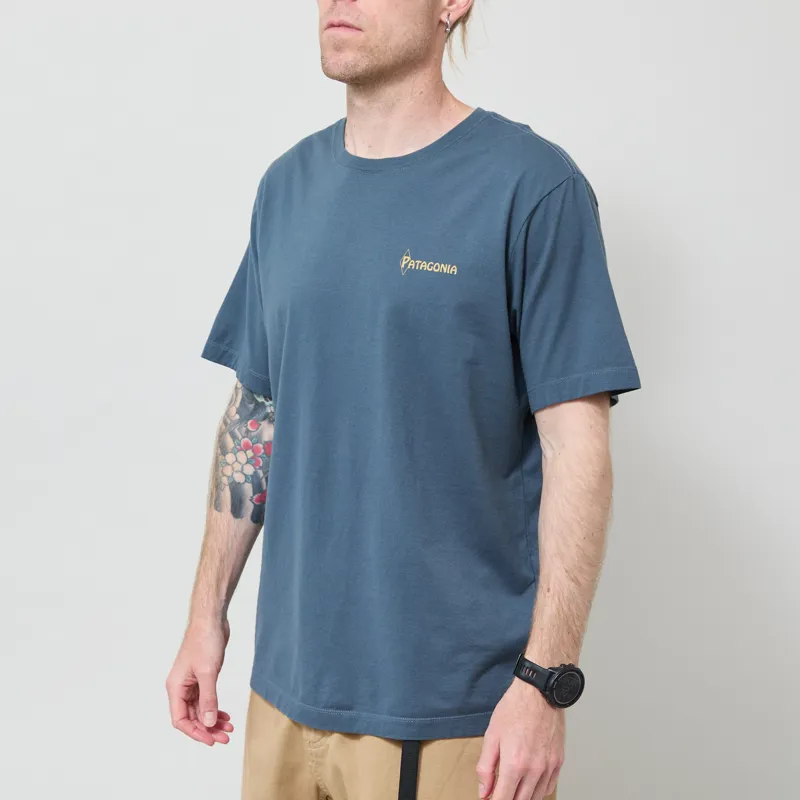 Patagonia Water People Banner T Shirt Summit Blue-1