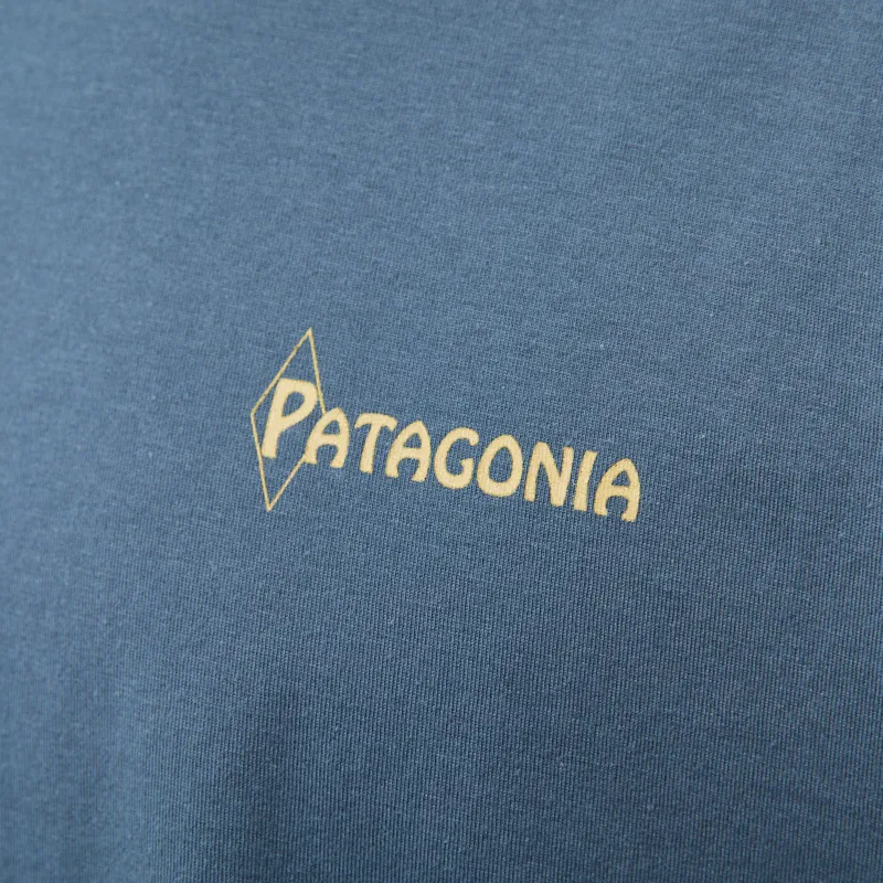 Patagonia Water People Banner T Shirt Summit Blue-4