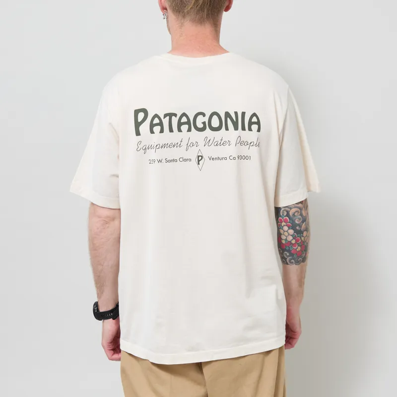 Patagonia Water People Banner T Shirt Undyed Natural