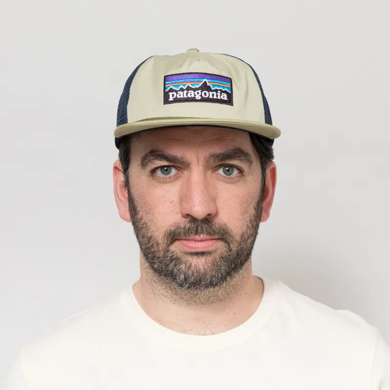Patagonia Airfarer Cap P-6 Logo Weathered Stone-1
