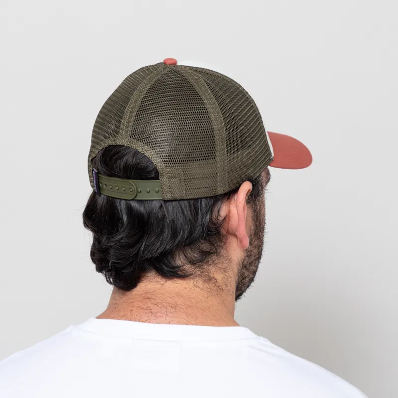 Patagonia P-6 Logo LoPro Trucker Hat Birch White-2