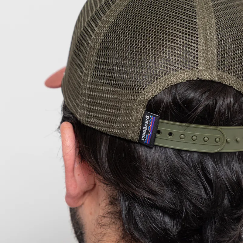 Patagonia P-6 Logo LoPro Trucker Hat Birch White-4