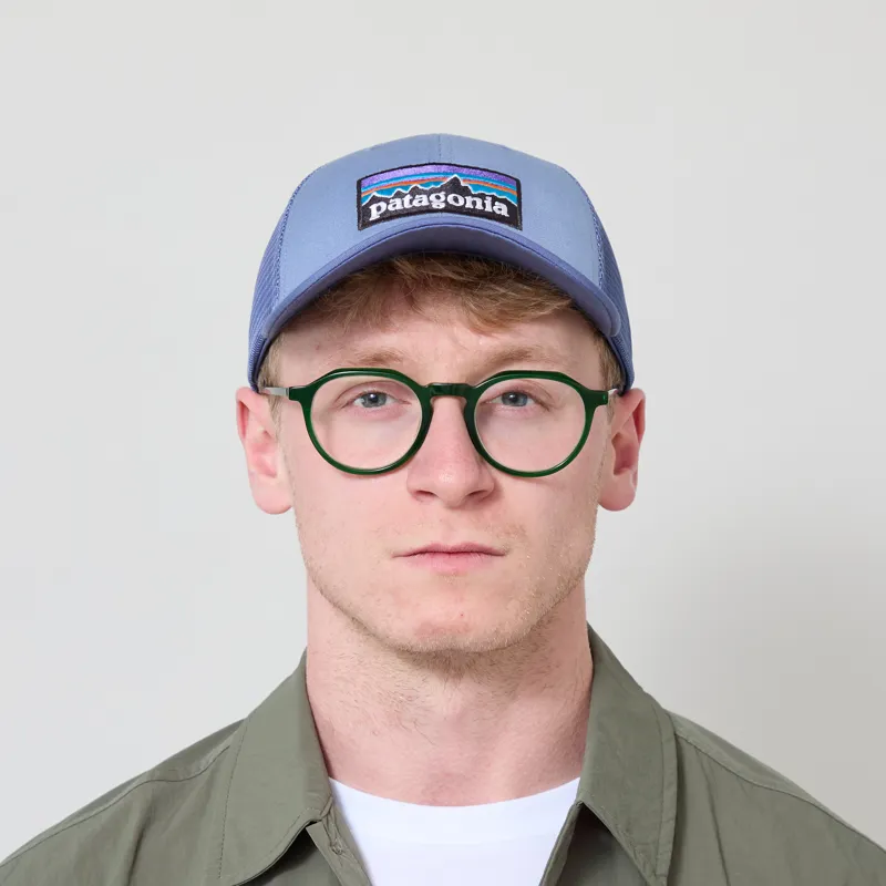 Patagonia P-6 Logo LoPro Trucker Hat Barnacle Blue-2