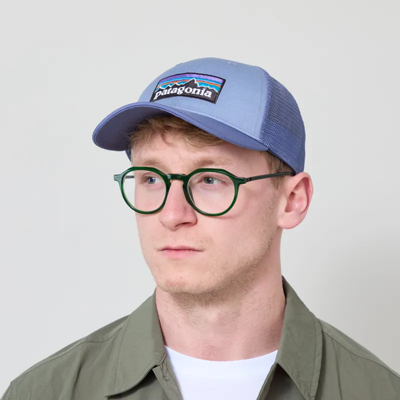 Patagonia P-6 Logo LoPro Trucker Hat Barnacle Blue