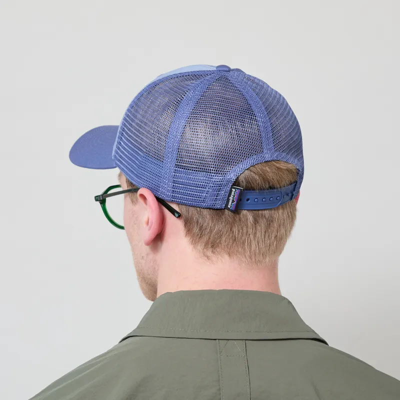 Patagonia P-6 Logo LoPro Trucker Hat Barnacle Blue-4