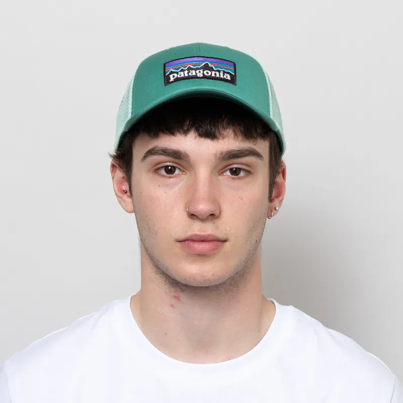 Patagonia P-6 Logo LoPro Trucker Hat Heartleaf Green-1