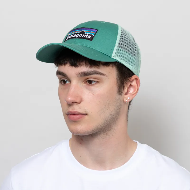 Patagonia P-6 Logo LoPro Trucker Hat Heartleaf Green