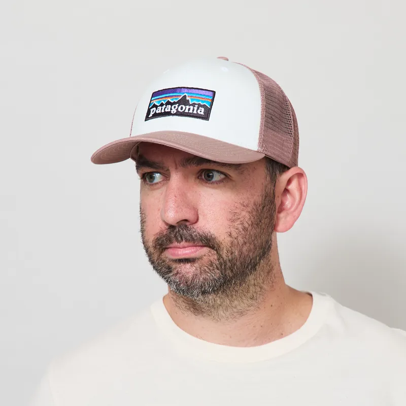 Patagonia P-6 Logo Trucker Hat Birch White