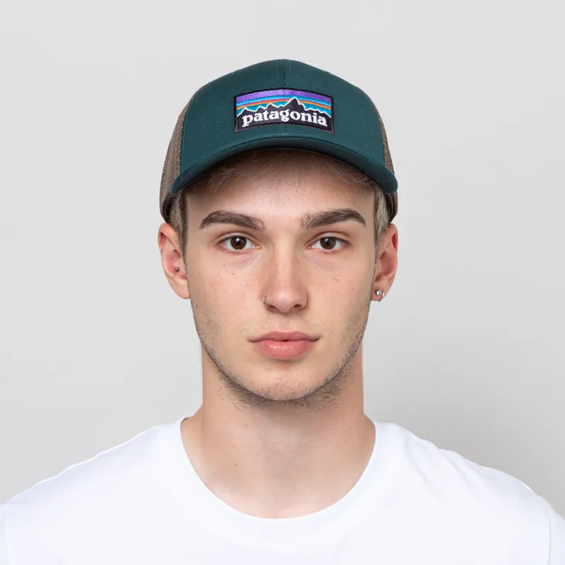 Patagonia P-6 Logo LoPro Trucker Hat Cascade Green-1