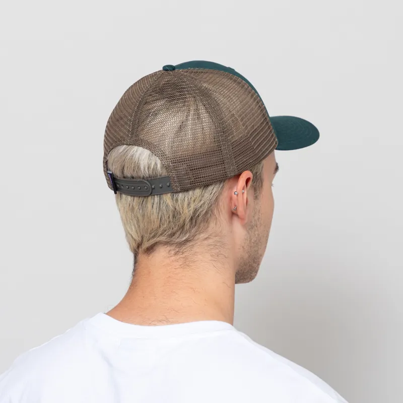 Patagonia P-6 Logo LoPro Trucker Hat Cascade Green-2