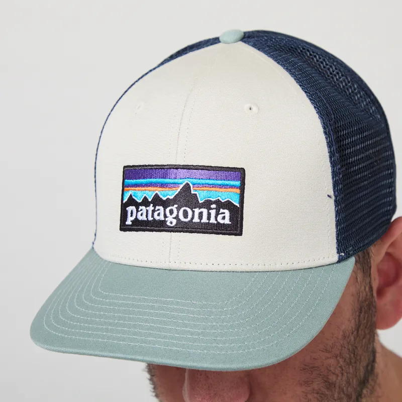 Patagonia P-6 Logo Trucker Hat Pumice-4