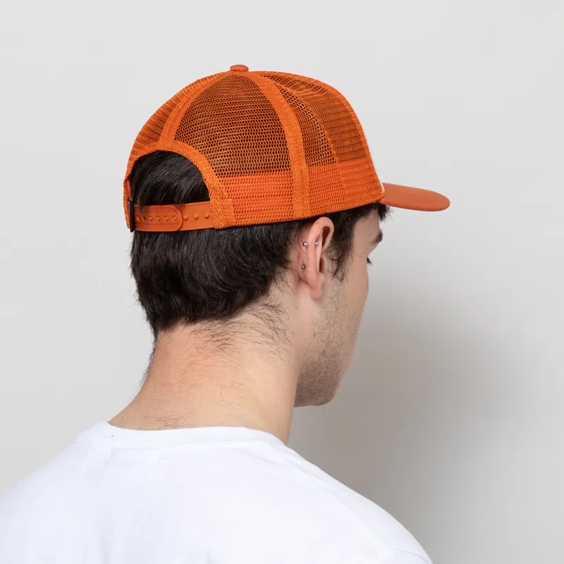 Patagonia P-6 Logo Trucker Hat White Redtail Rust-2