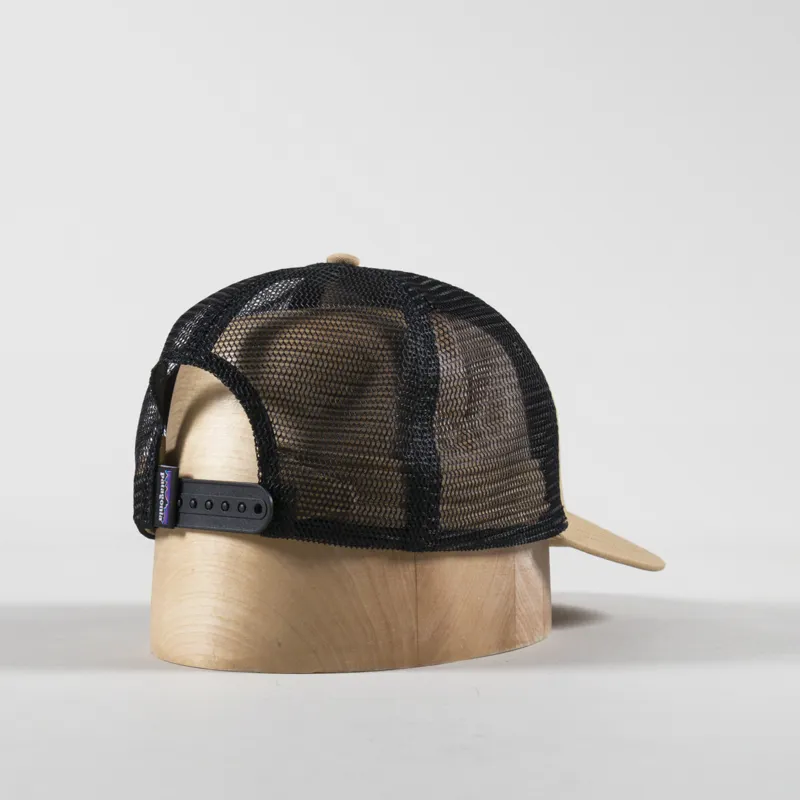 Patagonia P-6 Logo Trucker Hat Grayling Brown-2