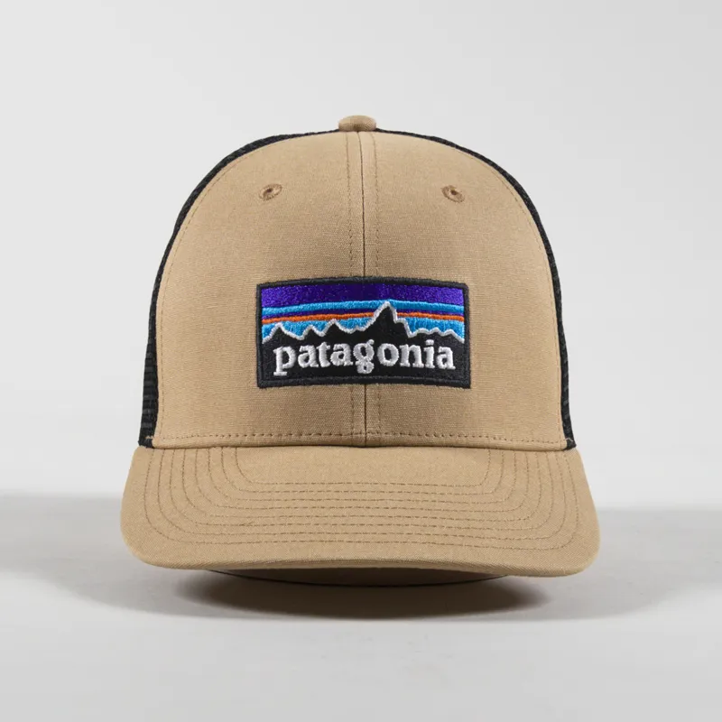 Patagonia P-6 Logo Trucker Hat Grayling Brown-1