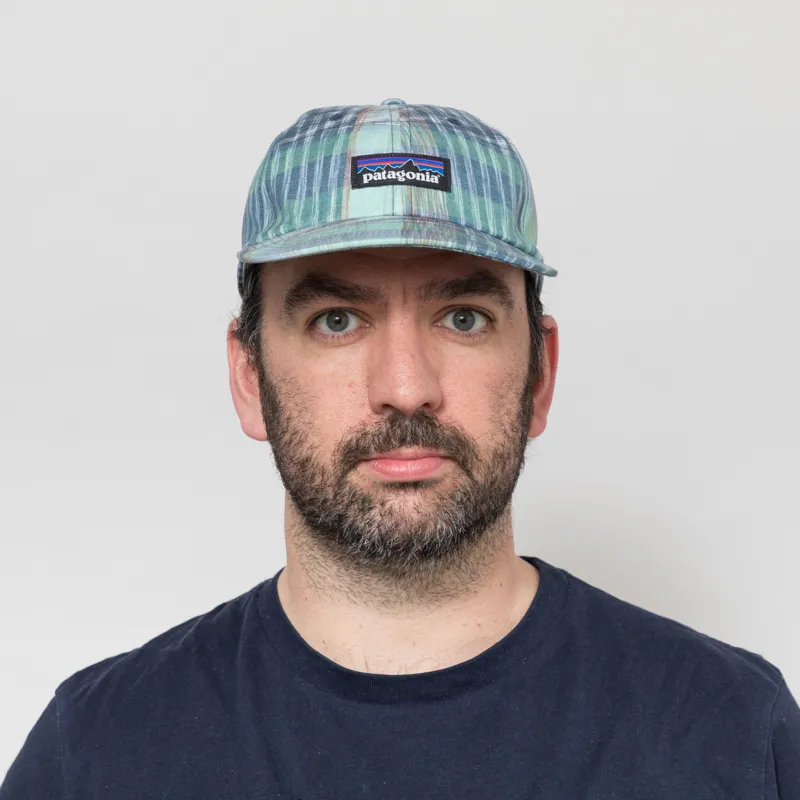 Patagonia P-6 Label Trad Cap Melt Away Still Blue-1