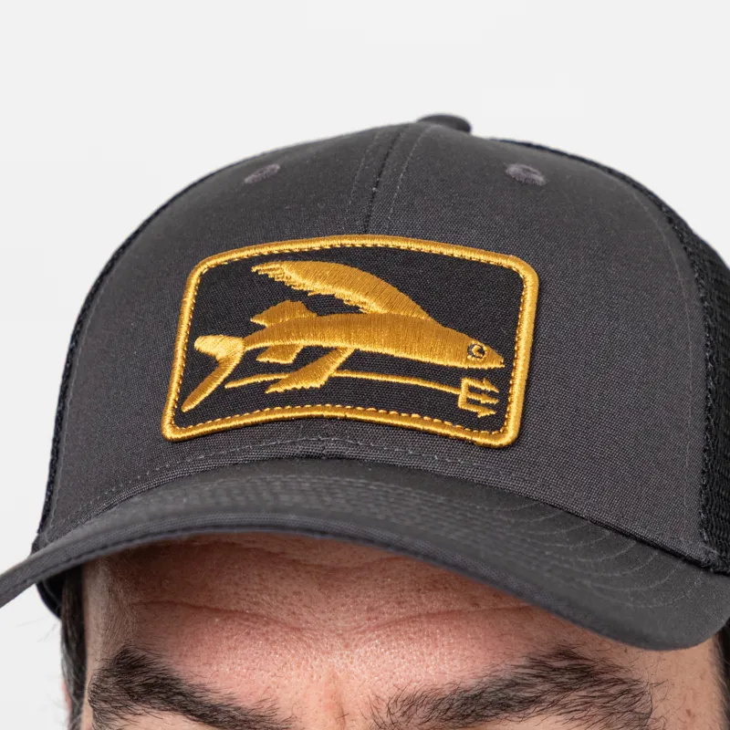 Patagonia Flying Fish LoPro Trucker Hat Ink Black-3