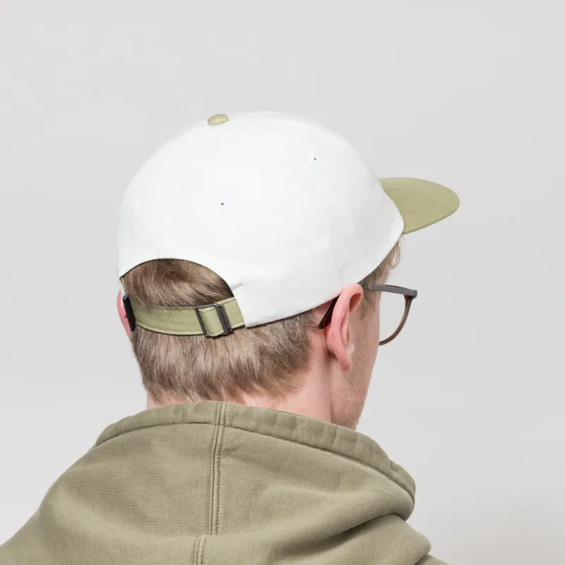 Patagonia Fitz Roy Icon Trad Cap Text Logo Birch White Gumtree Green-2