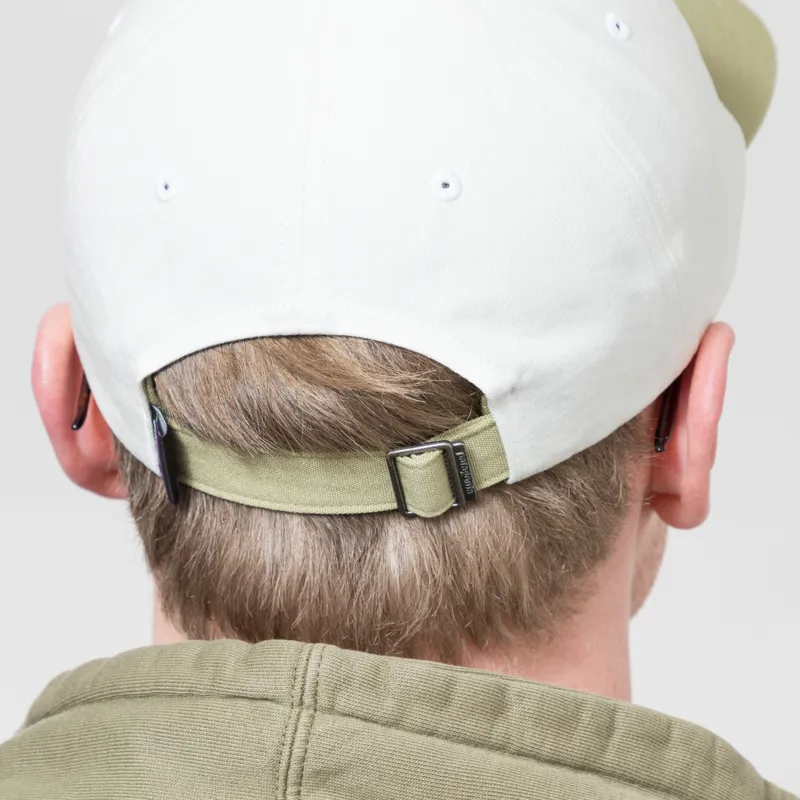 Patagonia Fitz Roy Icon Trad Cap Text Logo Birch White Gumtree Green-4