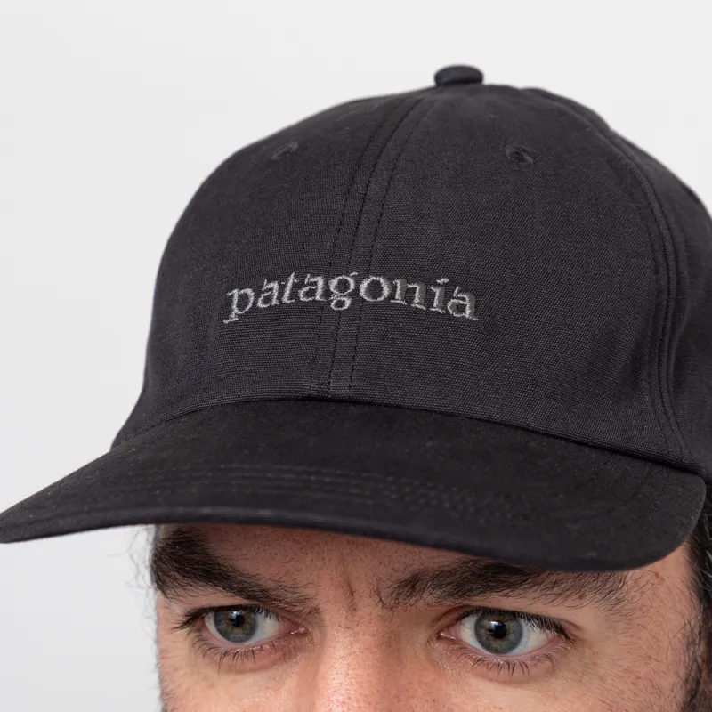 Patagonia Fitz Roy Icon Trad Cap Text Logo Ink Black-3