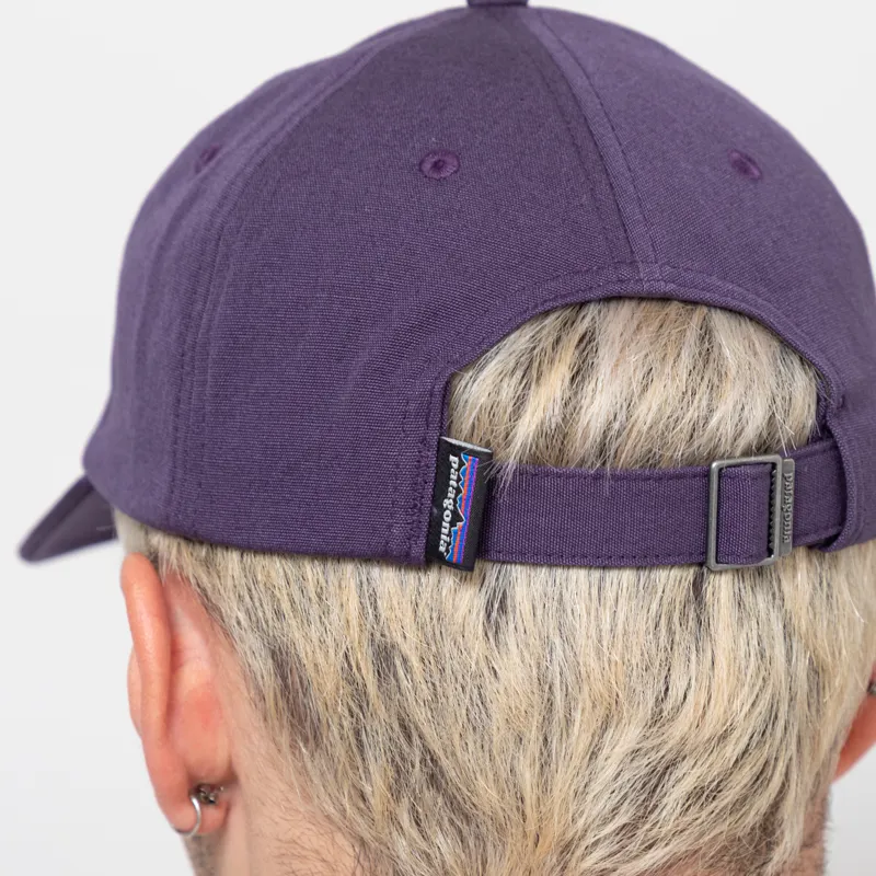 Patagonia Fitz Roy Icon Trad Cap Text Logo Plummet Purple-4