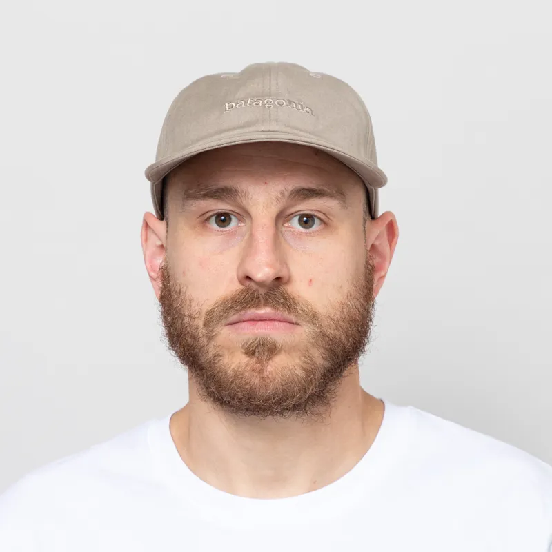 Patagonia Fitz Roy Icon Trad Cap Text Logo Seabird Grey-1