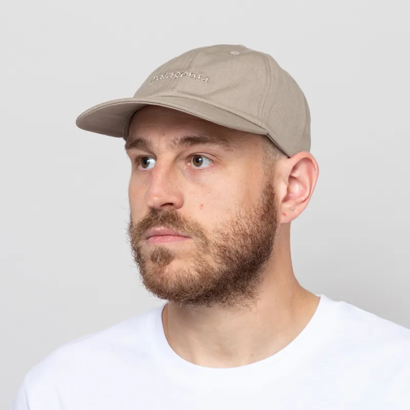 Patagonia Fitz Roy Icon Trad Cap Text Logo Seabird Grey