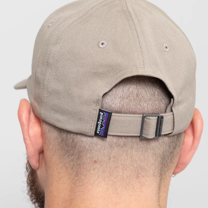 Patagonia Fitz Roy Icon Trad Cap Text Logo Seabird Grey-4