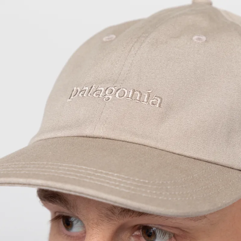 Patagonia Fitz Roy Icon Trad Cap Text Logo Seabird Grey-3