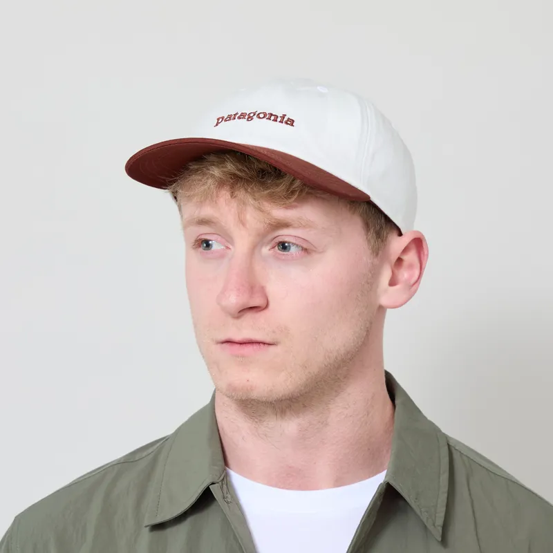 Patagonia Fitz Roy Icon Trad Cap Text Logo Dried Vanilla