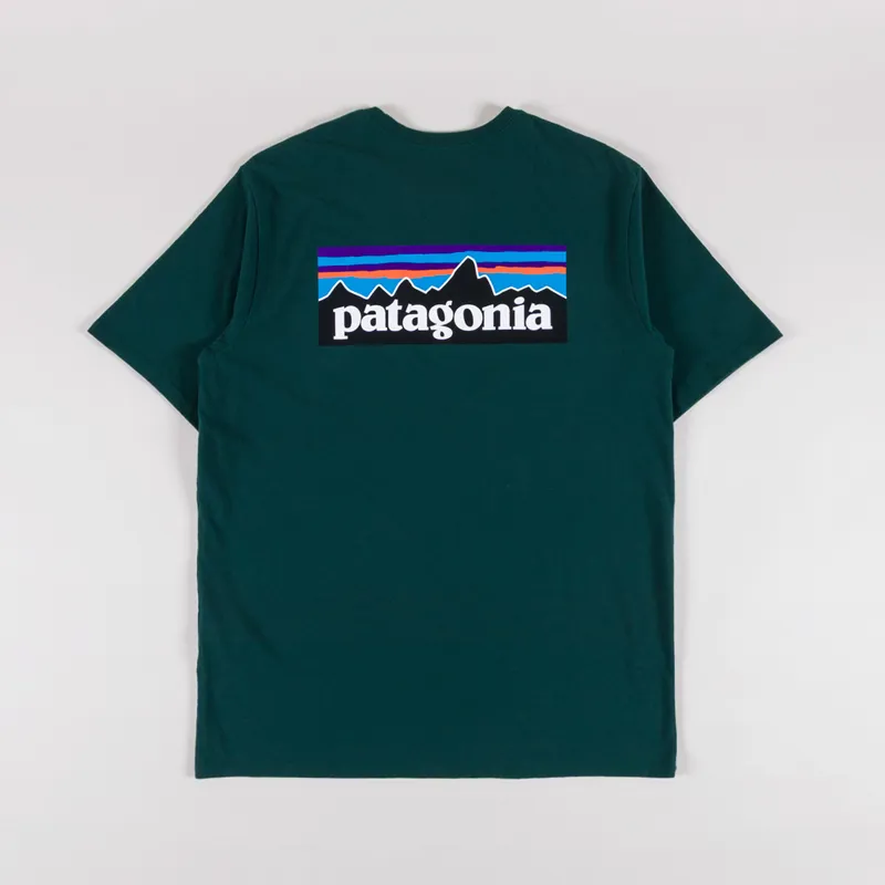 Patagonia P-6 Logo Responsibili-Tee Cascade Green