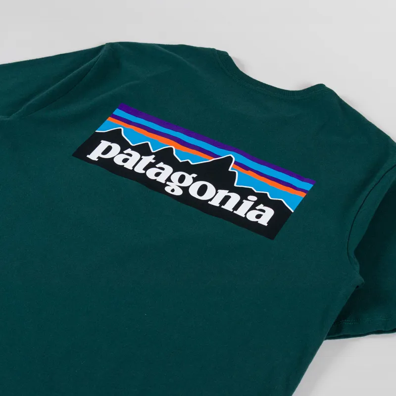 Patagonia P-6 Logo Responsibili-Tee Cascade Green-2