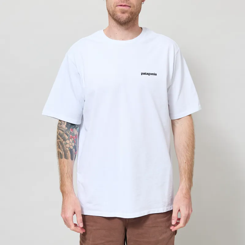 Patagonia P-6 Logo Responsibili-Tee Fiber White-2