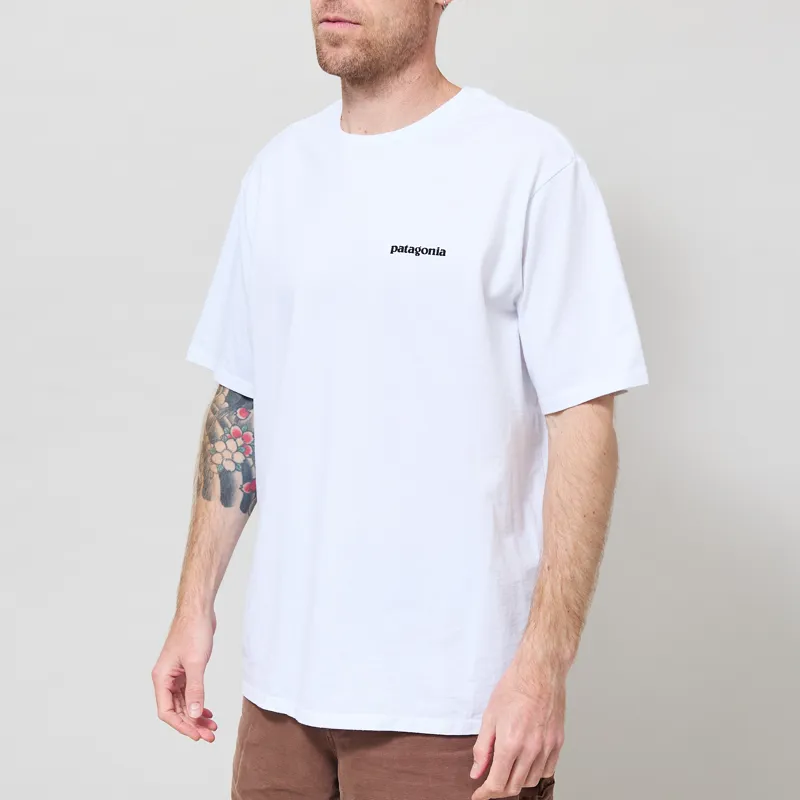 Patagonia P-6 Logo Responsibili-Tee Fiber White-1