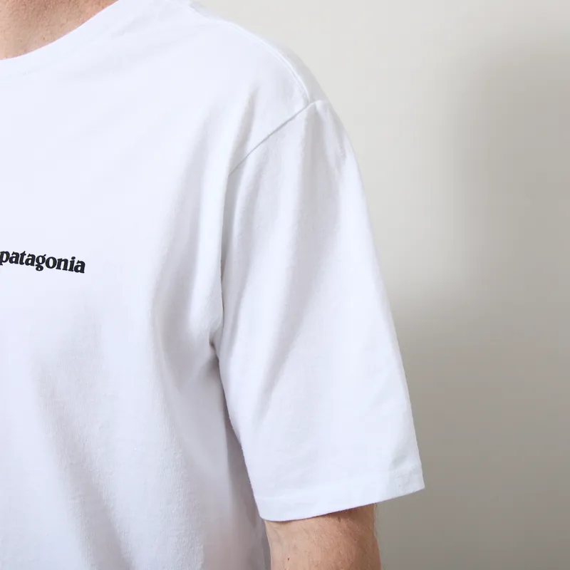 Patagonia P-6 Logo Responsibili-Tee Fiber White-5