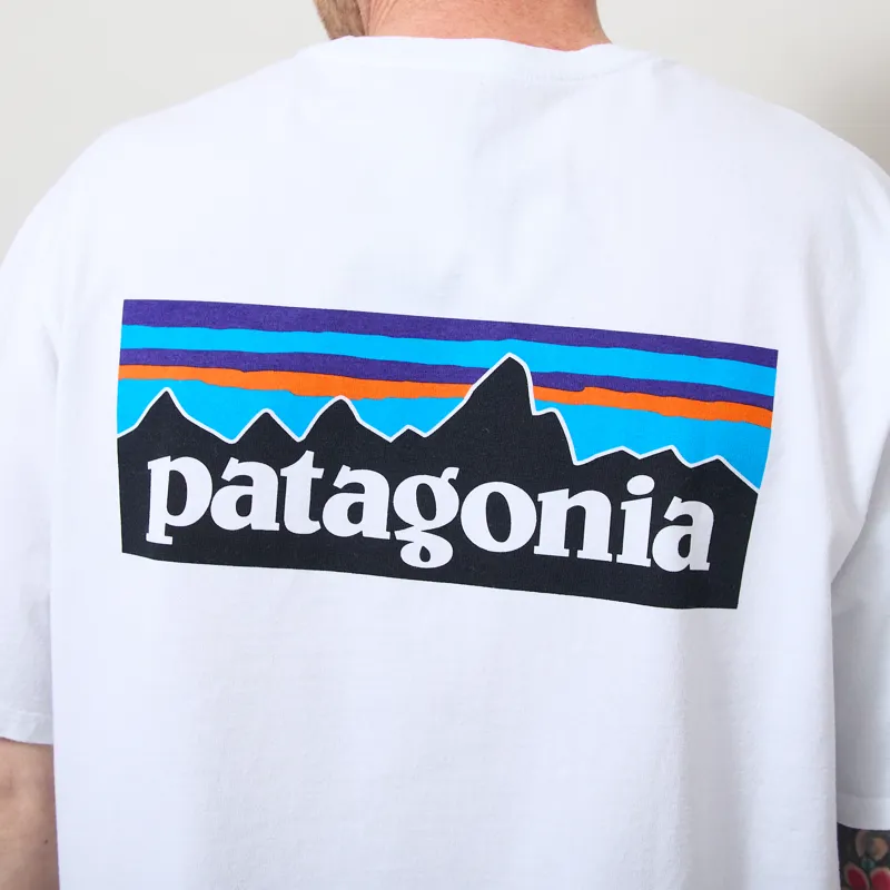 Patagonia P-6 Logo Responsibili-Tee Fiber White-6