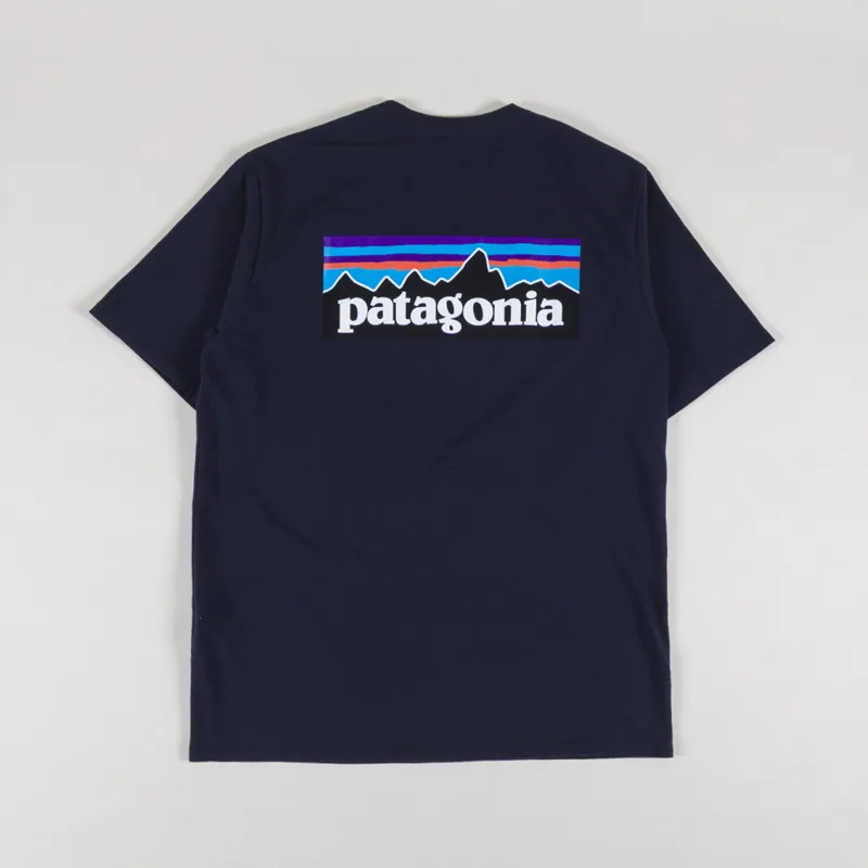 Patagonia P-6 Logo Responsibili-Tee New Navy