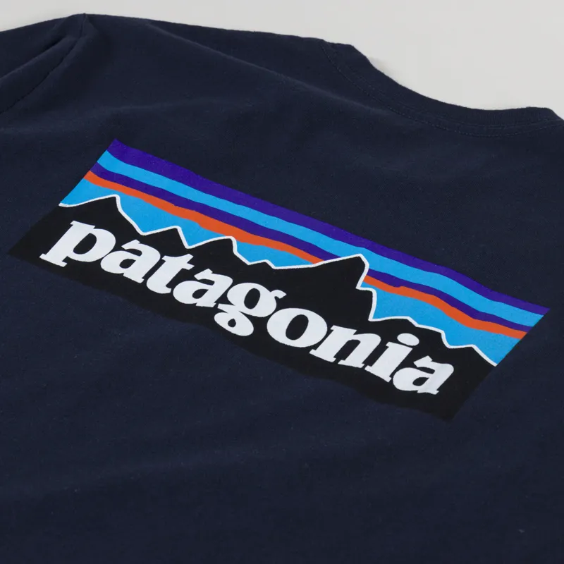 Patagonia P-6 Logo Responsibili-Tee New Navy-4