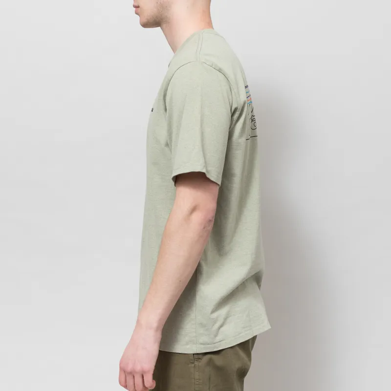 Patagonia P-6 Logo Responsibili-Tee Outline Gumtree Green-2