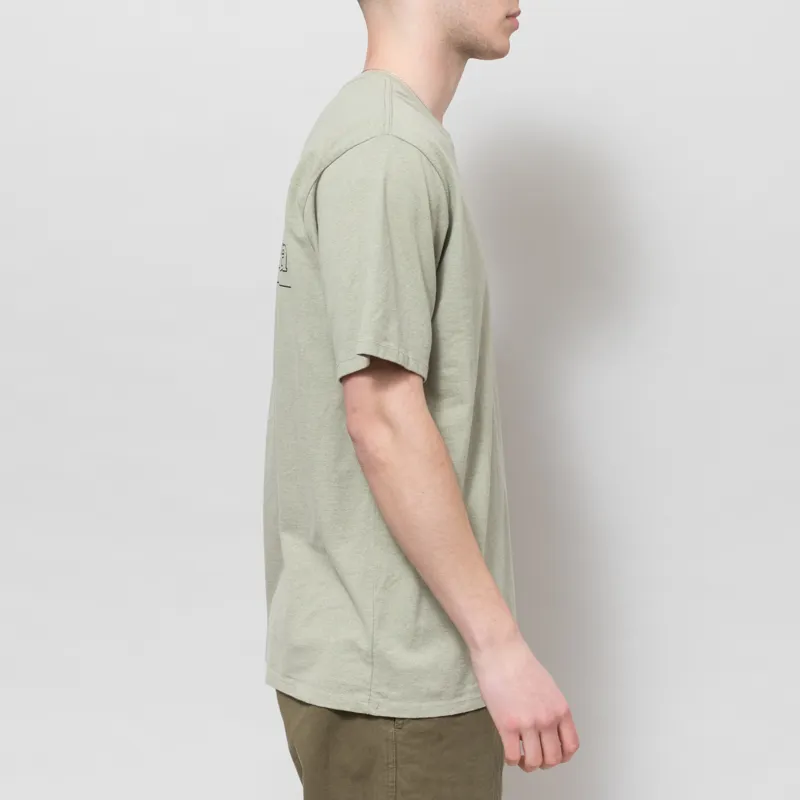 Patagonia P-6 Logo Responsibili-Tee Outline Gumtree Green-4