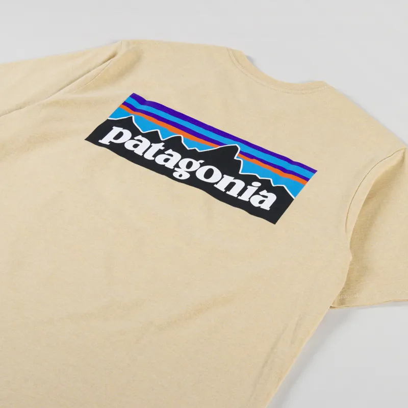 Patagonia P-6 Logo Responsibili-Tee Beeswax Tan-2