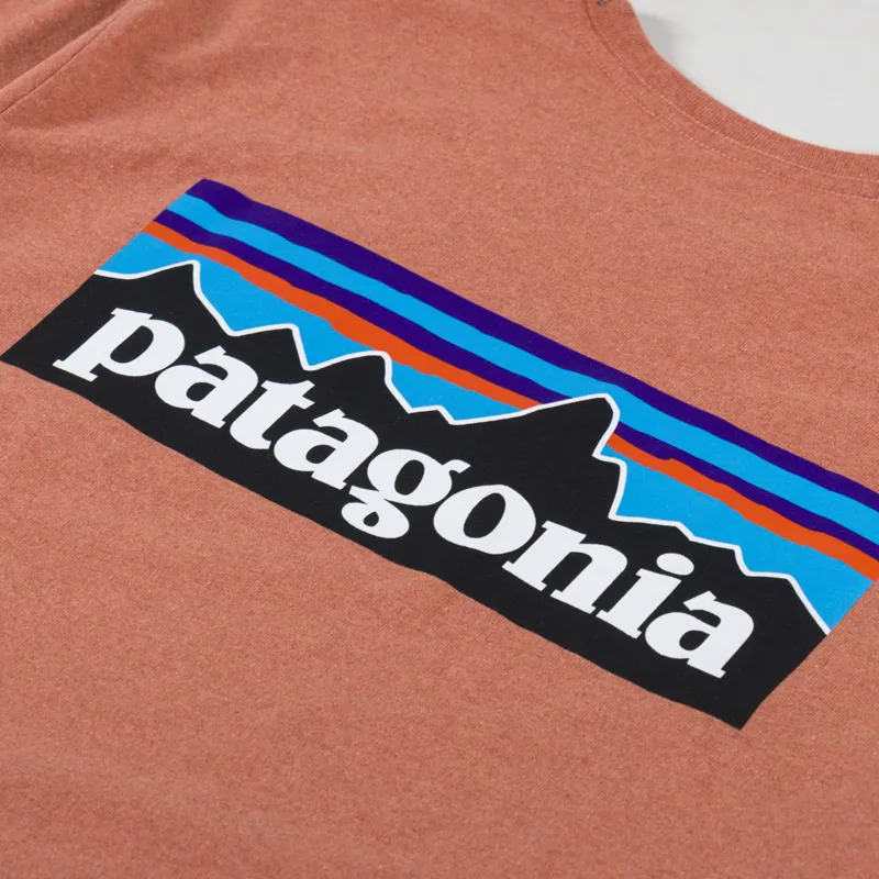 Patagonia P-6 Logo Responsibili-Tee Redtail Rust-4